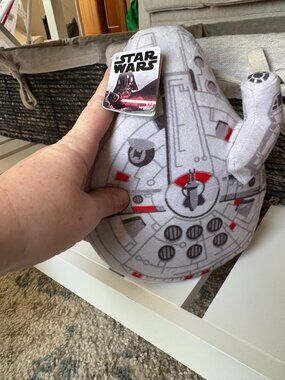 Star Wars Millennium Falcon Plush Disney Parks NWT Spaceship Toy